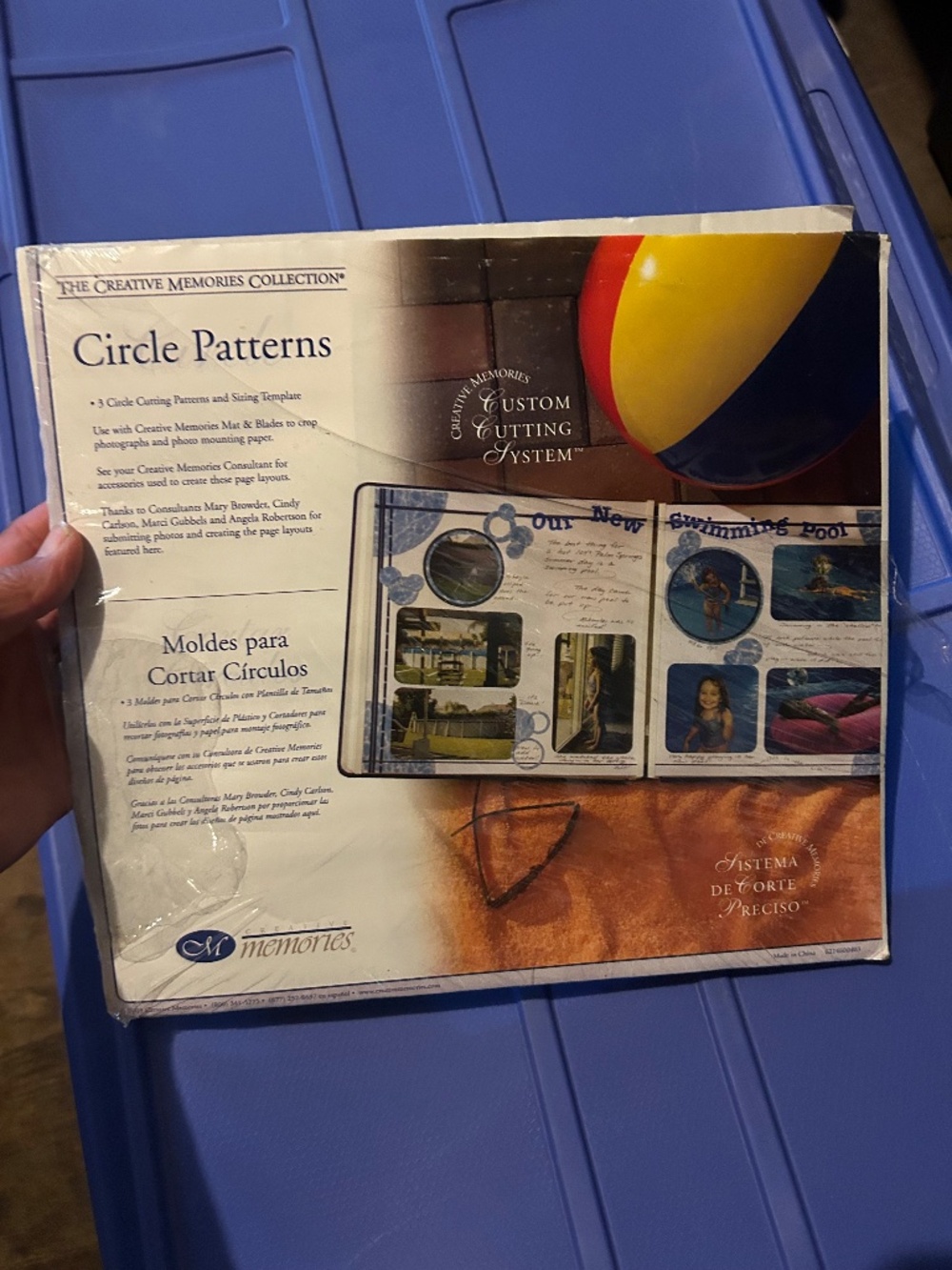 Creative memories custom cut system 2 circle 4 oval patterns sizing & templates
